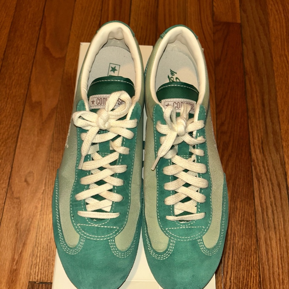 Converse Men’s Teal and Mint Low-Top Sneakers